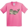 thumbnail image 3 of Inktastic Adorable Seal Illustration Cute Animal Art Youth T-Shirt, 3 of 5