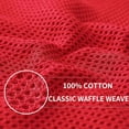 thumbnail image 2 of SZDUDU 100% Cotton Kitchen Dish Cloths for Washing Dishes, Ultra Soft Absorbent Quick Drying Dish Towels, 13.4 x 28.7 Inches, 4 Pack, Red, 2 of 7