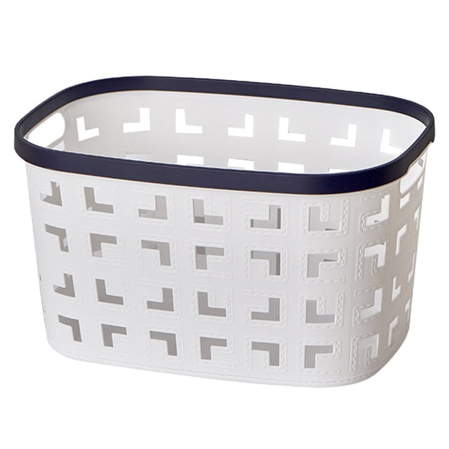 CSChome Panier de Rangement Ajouré Panier de Rangement Grande Capacité Couleur Contrastée Profonde avec Trou pour Poignée