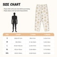 thumbnail image 2 of Salouo gold Snowflake print Print Women's Pajama Pants Casual Loose Sweatpants PJs Flowy Pants Drawstring Palazzo for Women Wide Leg Pants Lounge Pajama -XX-Large, 2 of 8
