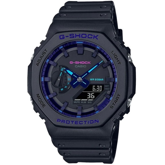 Casio Men's G-Shock GA-2100 Series Black Dial Watch - GA2100VB-1A