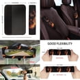 thumbnail image 3 of Yuyamidu Fire Wolf Car Seat Covers Full Set with Steering Wheel Cover Seat Belt Cover Trash Bag Rearview Mirror Cover Keyrings Lipstick Holder 13 Pack Fit for Most Vehicles, 3 of 5