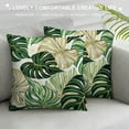 thumbnail image 3 of GOSMITH  Tropical Green Leaves Pillow Covers Palm Leaf Decorative Outdoor Throw Pillow Cases Spring Summer Modern Botanical Pillowcases Cushion Cover for Sofa Couch Bed, 3 of 5