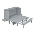 thumbnail image 6 of Miekor Furniture Full Size Murphy Bed with USB Port and removable Shelves on Each Side,Gray W5UAAE, 6 of 9