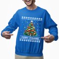 thumbnail image 2 of Christmas Sweatshirt, Merry Fishmas Fishing Christmas Tree Sweatshirt, Unique Holiday Sweatshirt, Festive Fisherman Gift for Men & Women, 2 of 5