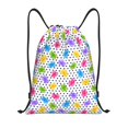 thumbnail image 1 of Fotbe Bear And Polka Dot Bolsa Mochila con Cordón Estampada, Bolsa de Gimnasio Deportiva, Bolsa Cinch, Bolsa con Cordón para Hombres y Mujeres-Medium, 1 of 6