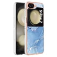 thumbnail image 2 of Dteck for Samsung Galaxy Z Flip 5 Case, Marble Design Thin Sturdy Hard PC Slim Shockproof Anti-Scratch Protective Cover for Samsung Galaxy Z Flip5 5G,Blue, 2 of 5