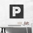 thumbnail image 2 of ARTCANVAS Chalkboard Alphabet Letter P Canvas Art Print - Size: 18" x 18" (0.75" Deep), 2 of 9