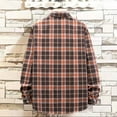 thumbnail image 5 of FAFWYP Mens Button Down Shirts Long Sleeve Casual Plaid Flannel Shirt Plaid Shacket Jacket with Pockets, 5 of 8