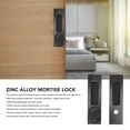 thumbnail image 3 of Cerradura De Embutir Para Puerta Corredera, aleación De Zinc, Manija Empotrada Invisible, Pestillo, Bolsillo, Herrajes Interiores, Dormitorio, Cocina, Contenedor De Granos,, 3 of 7