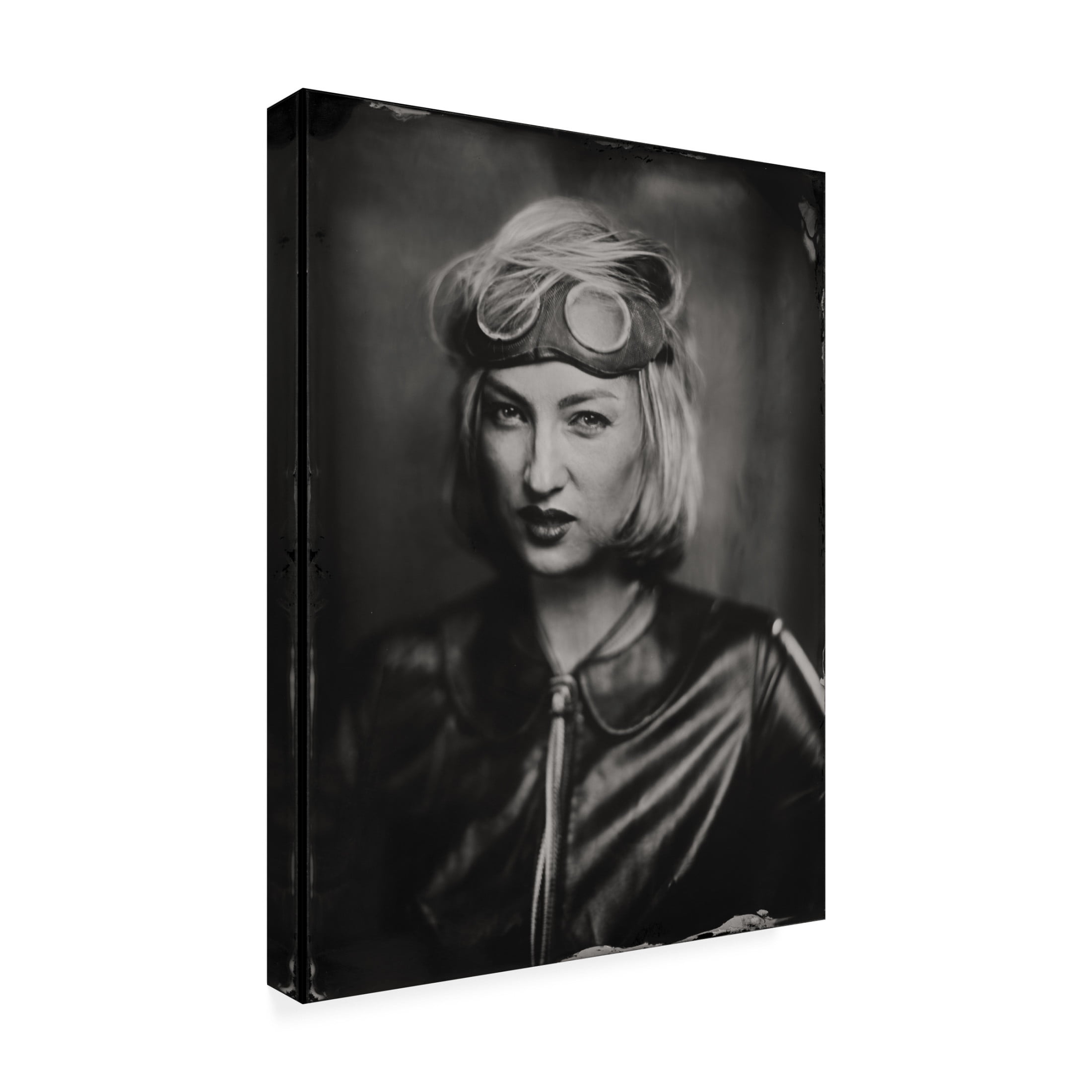 Canvas Wall Art - Dzmitry Az 'Olga, Wet Plate 18 X 24 Cm' Wall Art for Living Room, Bedroom, or Office D?cor by Trademark Fine Art - 14 x 19 Inches