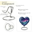 thumbnail image 4 of Twilight Serenade In Alpine Valley - Urns Heart - Funeral Urns For Women - Modern Legacy Cremation Urn - Sleek Design For Contemporary Memorials - Adult Size - 3 Inch, 1 Pc, 4 of 5