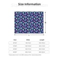 thumbnail image 5 of Uemuo starry sky Skull flower Printed Throw Blanket for Couch, Fluffy Fuzzy Blankets for Bed, Sofa, Cozy Flannel Faux Fur Blanket-80"x60", 5 of 6