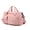 Light Pink, variant on Large Sports Gym Duffel Bag with Shoe Compartment, Water-Resistant Weekender Overnight Travel Bag for Women & Men, Swimming Yoga Luggage, 18.9 inches / 48 cm, Black