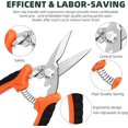 thumbnail image 3 of BN-LINK 4 Pack Garden Pruning Shears, Stainless Steel Gardening Tools Handheld Scissors Set with Gardening Gloves, Heavy Duty Garden Bypass Pruning Shears,Tree Trimmers Secateurs, Hand Pruner, 3 of 7
