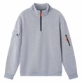 thumbnail image 5 of KEXE Mens Quarter Zip Pullover Knit Mock Neck Sweatshirt Casual, 5 of 9