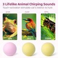 thumbnail image 3 of Pelota de juguete deportiva Little Catnip, 3 paquetes de pelotas interactivas para gatos, sonidos de animales realistas, pequeños juguetes deportivos con hierba gatera, 3 of 7