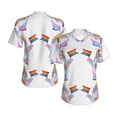 thumbnail image 3 of Yiaed LGBT Gnomes Print Women's T Shirt V-Neck Short Sleeve Shirt Casual Breathable Tee Summer Tops-Small, 3 of 5