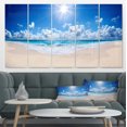thumbnail image 3 of Designart 'Beautiful Tropical Beach Panorama' Metal Wall Art, 3 of 3