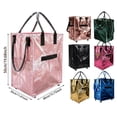 thumbnail image 2 of Foldable Rolling Tote Reusable Grocery Bag on Wheels, Shopping Cart with 4 Heavy Duty Wheels for Trips, Laundry, Camping, and Storage, Portable Shopping Trolley, 2 of 8