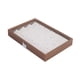 thumbnail image 2 of Caja de joyería de madera, contenedor de caja de almacenamiento de joyas, soporte para collares, pendientes de tuerca, broches de mujer, regalo de 24 cuadrícula, 2 of 9