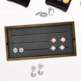 thumbnail image 3 of Bandeja de joyería plana de madera maciza, bandeja de exhibición de joyería rectangular, cómoda con cajón o C Zulema Bandeja de joyería, 3 of 8