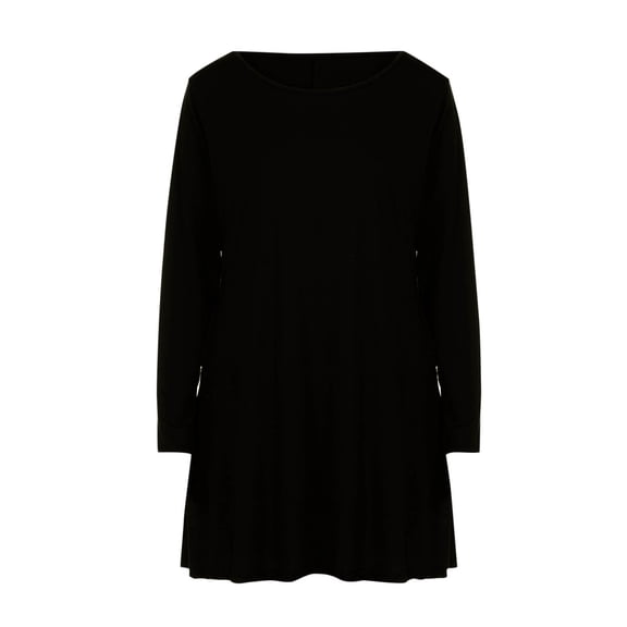 Ruimatai Women's Plus Size 3/4 Sleeve Casual Nightgown Round NeckLoose Fit Comfortable Soft Dress for Home Relaxation
