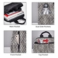 thumbnail image 5 of Balery Black White Stripes Lightweight Backpack for Men and Women - Durable and Water-Resistant, Ideal for School, Work, Travel, and Everyday Use, 5 of 9