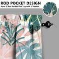 thumbnail image 4 of 3 PCS Tropical Floral Kitchen Curtains - Boho Garden Print Rod Pocket Curtains, 4 of 5