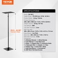thumbnail image 5 of VEVOR Projector Stand, Adjustable Height 30.3" to 63.4", Portable Projector Floor Stand with Tray for Laptops & Equipment, 5 of 12