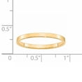 thumbnail image 6 of Primal Gold 14 Karat Yellow Gold 2mm Lightweight Flat Band Size 5.5, 6 of 6
