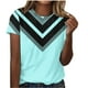 thumbnail image 2 of Tops Cortos para Mujeres Casual de Moda Impreso Cuello Redondo, Camiseta de Manga Corta para el Uso Diario, Fiesta Y Cómodo, 2 of 4