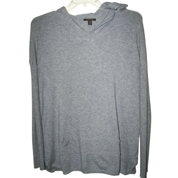 Cygnus Womens Hooded Pullover with Front Pocket,Gray,Small