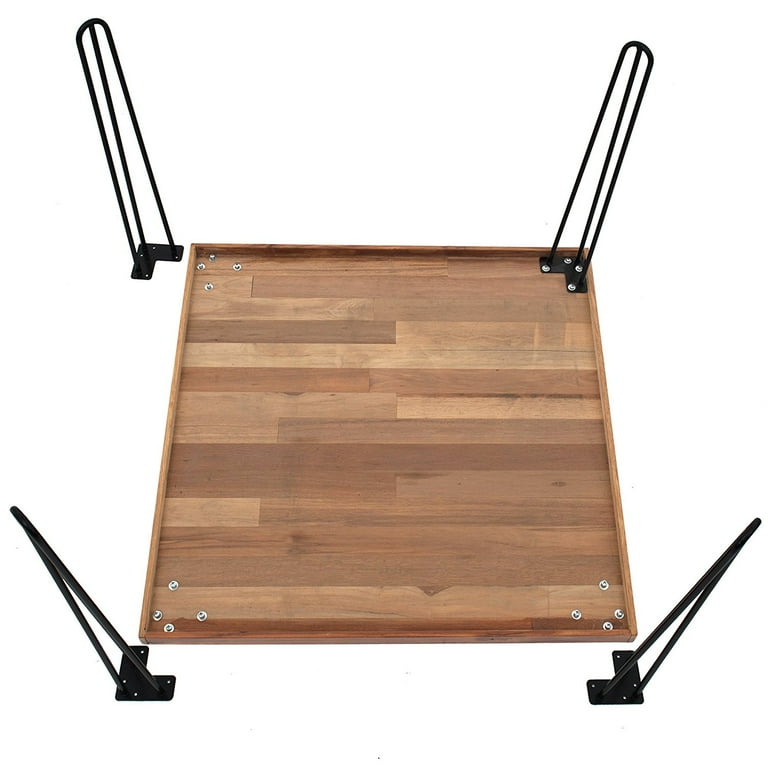 Heavy duty 3 rod hairpin legs industrial style modern table legs online