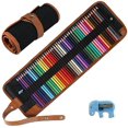 thumbnail image 1 of 50 Colored Pencils Set, Color Pencils Drawing Kit with Portable Roll-Up Canvas Bag Ideal for Adults, Artists, Sketchers & Children (Pouch Bag, Colored Pencils and Sharpener Included), 1 of 7