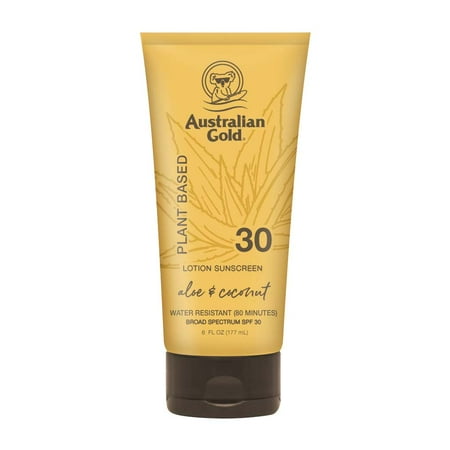 Australian Gold Plant Based Lotion Sunscreen, Aloe & Coconut, SPF 30, All Skin Types
