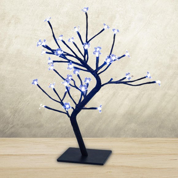 Lámpara de mesa de LED, luz de noche, adornos de escritorio, lámpara de luz de rama LED para oficina, dormitorio, mujeres, hombres, novia