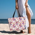 thumbnail image 6 of Gaeub watercolor butterflies Print Beach Bag,Large Tote Bag,Waterproof Sandproof Women Tote Bag,Pool Bag with Zipper for Gym Grocery Travel, 6 of 7