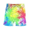 thumbnail image 6 of DDAPJ pyju Men's Swim Trunks Colorful Tie Dye Print Summer Beach Shorts Quick Dry Bathing Suits Board Shorts with Pockets Clearance Sale Today Multicolor XXXL, 6 of 8