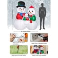 thumbnail image 4 of Familia de muñecos de nieve inflables Kalolary de Navidad de 6 pies con LED, 4 of 7
