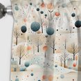 thumbnail image 3 of Designart "Retro Landscape In Grey And Blue Polka Dots" Polka Dots Blackout Curtain Panels, 3 of 4