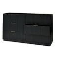 thumbnail image 5 of Better Homes & Gardens Lillian Fluted 6 Drawer Dresser, Black Finish, 5 of 8