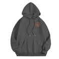 thumbnail image 4 of WEAIXIMIUNG Sweatshirts Grande Taille pour Femmes 3X Carcos Décontracté Col Rond Poche Imprimé Lettres Anglaises Hoodie, 4 of 5