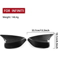 thumbnail image 6 of Infiniti Carbon Fiber Rearview Mirror Side Mirror Cover Cap Q50 Q60 1 Pair, 6 of 9