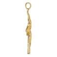 thumbnail image 2 of Diamond2Deal 14K Yellow Gold Flying Pelican Charm Pendant for Women (L- 1.38 in, W- 1.26 in), 2 of 4
