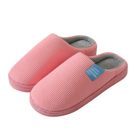 

ZHUASHUM Women Solid Color Wram Cotton Slipper