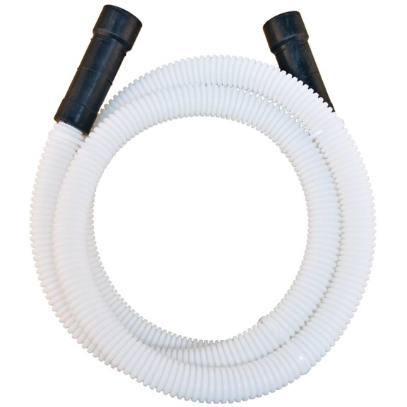 Eastman 91225 Universal-Fit Corrugated Plastic Dishwasher Discharge Hose, 6 Feet, White