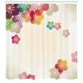 thumbnail image 3 of Ambesonne Cartoon Shower Curtain, Abstract Japanese Art, 69"Wx84"L, Multicolor, 3 of 3
