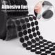thumbnail image 2 of 500pz Etiquetas Circulo Adhesivo Cinta Contactel Velcro 20mm Negro, 2 of 5