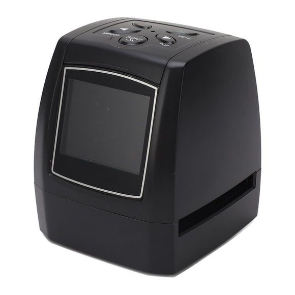 Digital Film Scanner, Film Negative Scanner 2.36 Inch Color Display Wide Application 100-240V for Video Editors US Plug